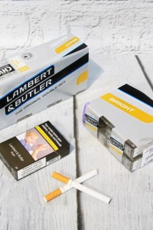 Lambert & Butler | King Size Bright | 20 Cigarettes |10 packs – (One Sleeve)